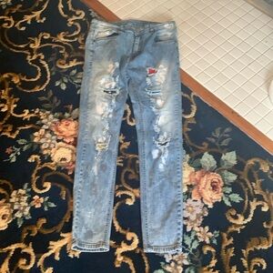 Men’s Shein distressed glitter‎ super skinny pants. Worn a few times.
